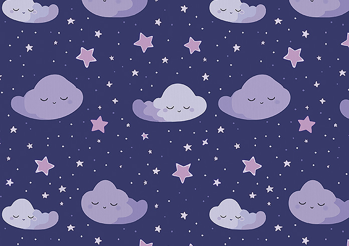 Starry Night, Purple Dream - Twist&Fit Roman Blind - Image 7